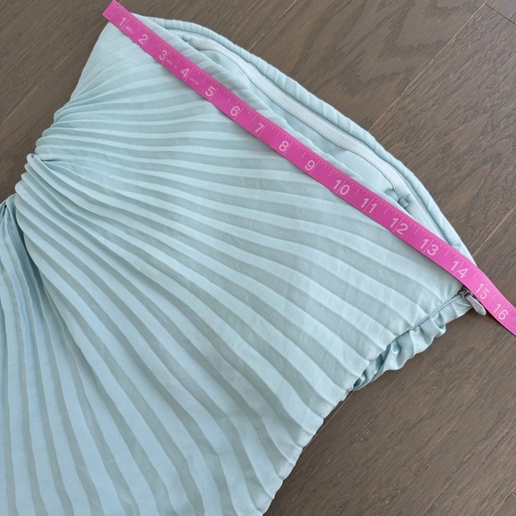 ALC A.L.C. Layla Light Baby Blue Strapless Pleated Gown Maxi Dress - Size 2 - Picture 8 of 11